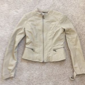 WOMENS LEATHER FITTED JACKET SIZE SMALL